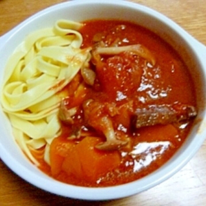 牛肉のトマト煮込み　（圧力鍋　エコレシピ）